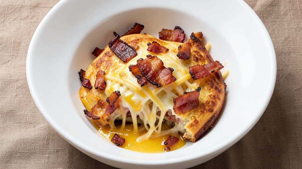 Bacon Cheese Bomb Recipe: Crispy-Topped Cheese Pulls With Smoky Bacon Bites