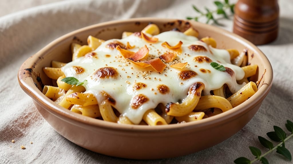 Baked Rotini and Cheese Recipe: One-Pan Crispy-Topped Cheesy Bliss