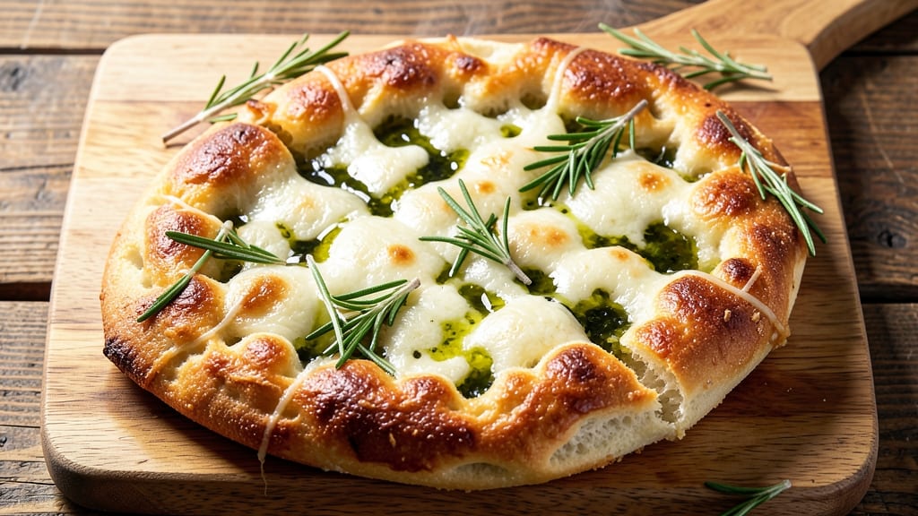 Asiago Cheese Focaccia Bread Recipe: Golden Crust With Stretchy Pull-Apart Magic