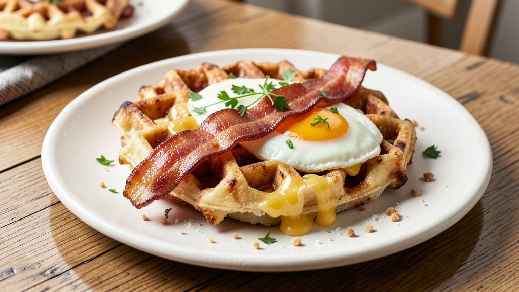 Bacon Egg and Cheese McGriddle Recipe: Crispy Waffle Bites with Smoky Cheddar Pulls