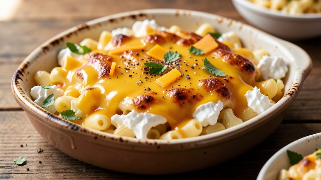 Baked Mac and Cheese Recipe Using Eggs: Breakfast Brunch Twist With Crispy Top