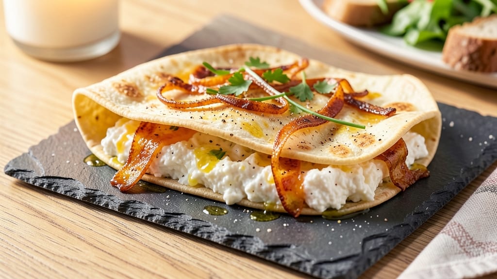 Baked Cottage Cheese Wraps Recipe: Crispy Tortilla Hugs Warm Cheese