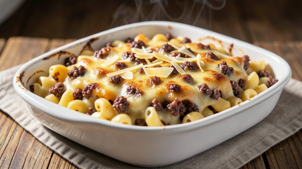 Baked Macaroni and Cheese Recipe with Ground Beef: Hearty One-Pan Dinner With Savory Depth