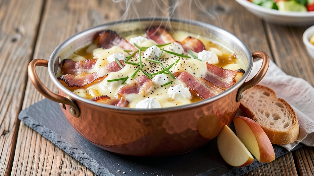 Bacon Cheese Fondue Recipe: Smoky Crispy Top With Stretchy Cheese Pulls