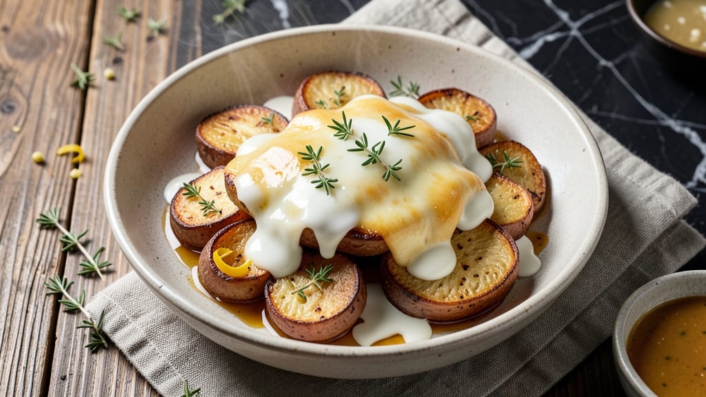 Alpine Cheese Potato Dish Recipe: Swiss Fondue-Style Bites With Crispy Edges