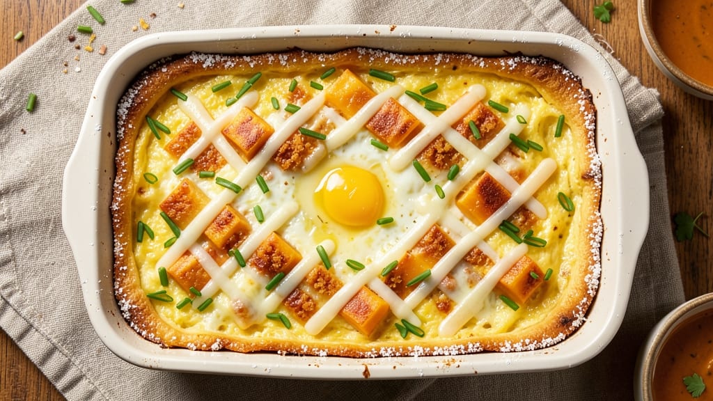 Baked Cheese Omelette Recipe: Crispy Top, Gooey Pull-Apart Layers