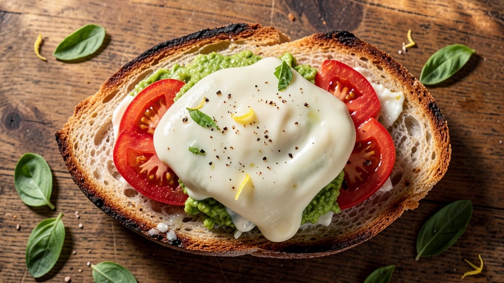 Avocado, Mozzarella, and Tomato Grilled Cheese Recipe: Crispy Edges and Fresh Herb Layers