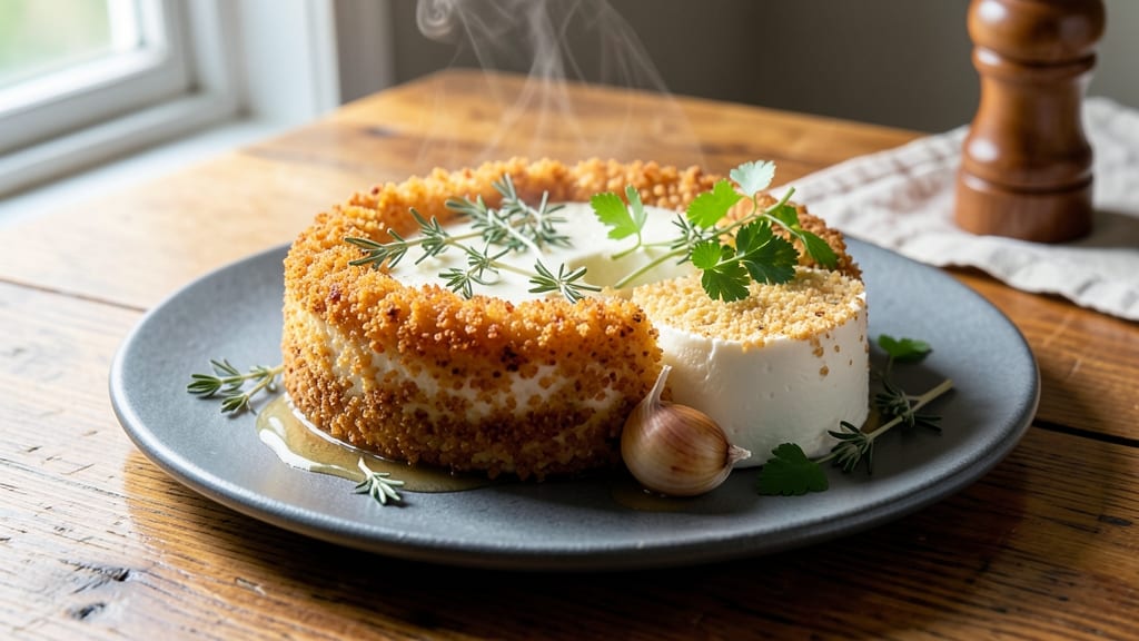 Baked Goat Cheese and Brie Recipe: Herbed Crust Meets Silky Melt