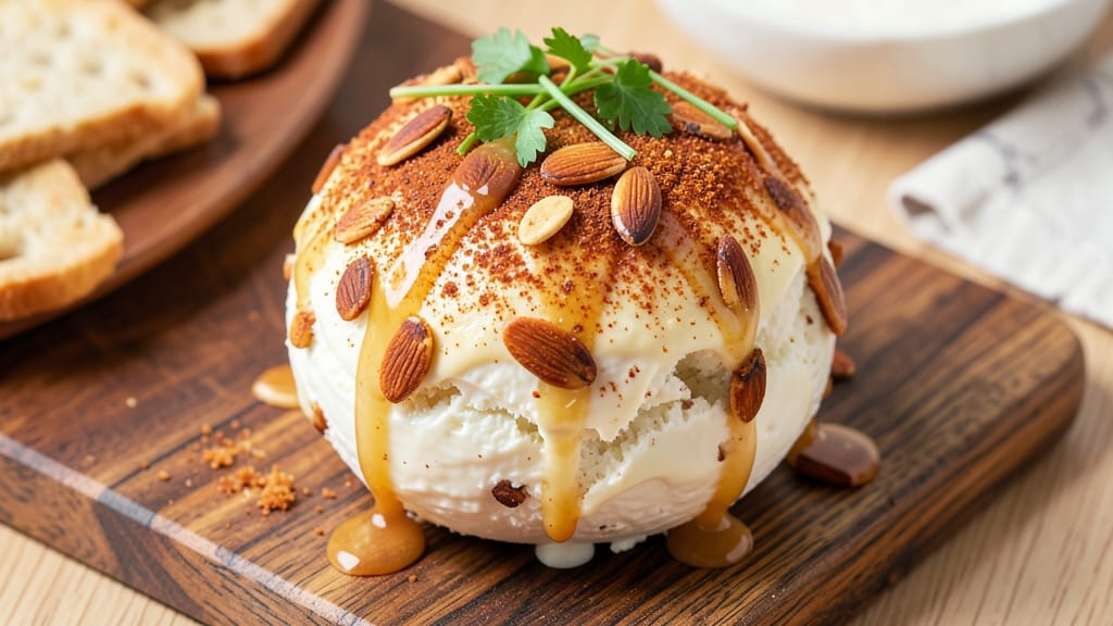 Awesome Cheese Ball Recipe: Crunchy Almond-Cheddar Crust With Hidden Spice Kick