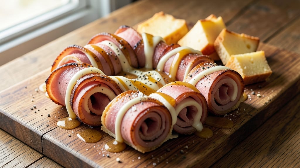 Baked Ham and Cheese Roll-Ups Recipe: Flaky Layers That Shatter at Every Bite