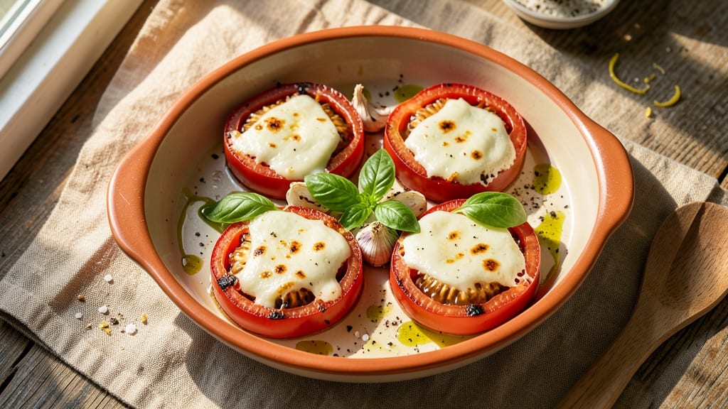 Baked Tomato with Cheese Recipe: Golden Crust, Silky Melts in One Pan