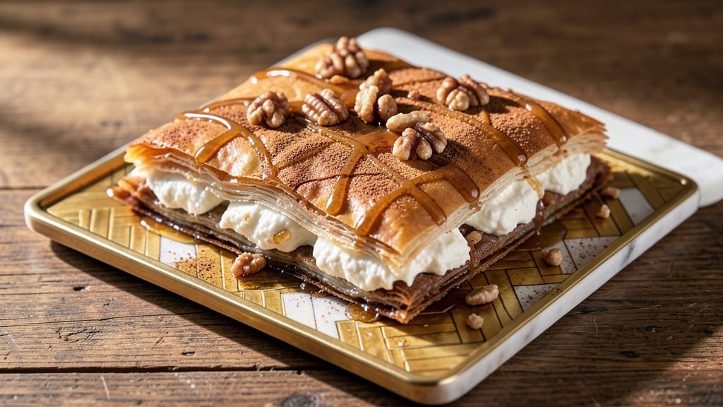 Baklava With Ricotta Cheese Recipe: Nutty Phyllo Layers and Creamy Twist