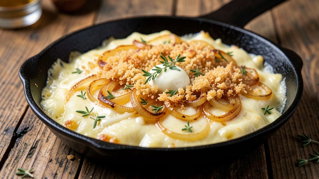 Authentic German Beer Cheese Recipe: Crispy Breadcrumb Crown Over Malty Pull-Apart Cheese