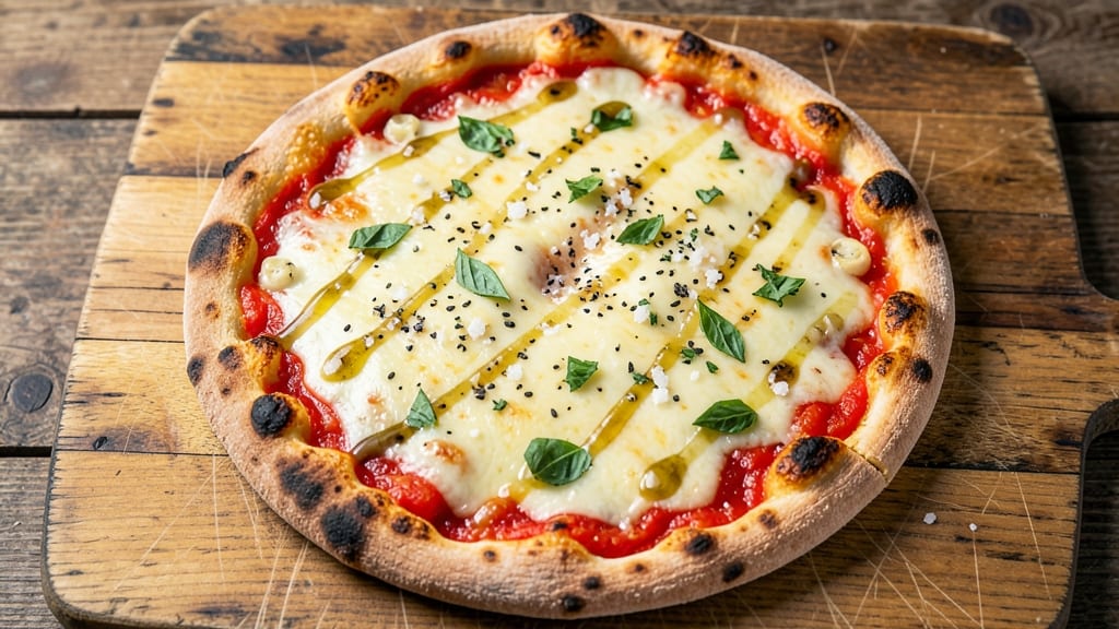 Asiago Cheese Pizza Recipe: Nutty Alpine Crunch Over Gooey Stretch