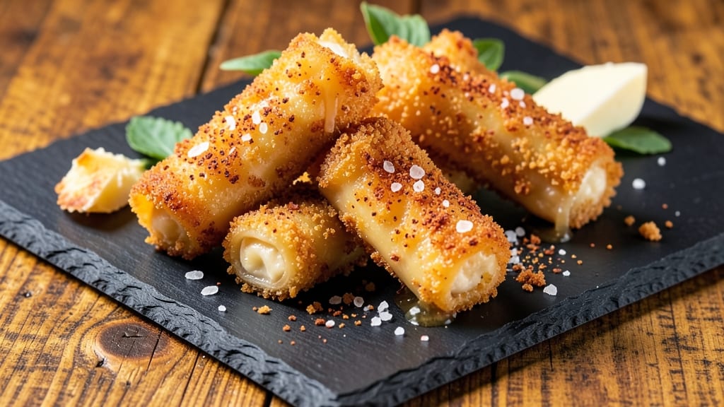 Baked Cheddar Cheese Sticks Recipe: Crispy Bites With Stringy, Stretchy Cheese Pulls