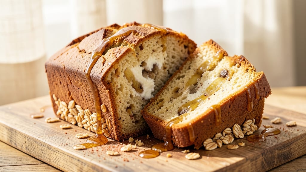 Banana Bread Recipe With Cottage Cheese and Oats: Moist Crumb and Creamy Swirls
