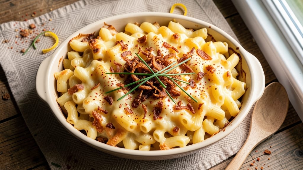 Rachael Ray's Baked Mac and Cheese Recipe: Crispy Breadcrumb Crust With Melty Cheddar Rivers