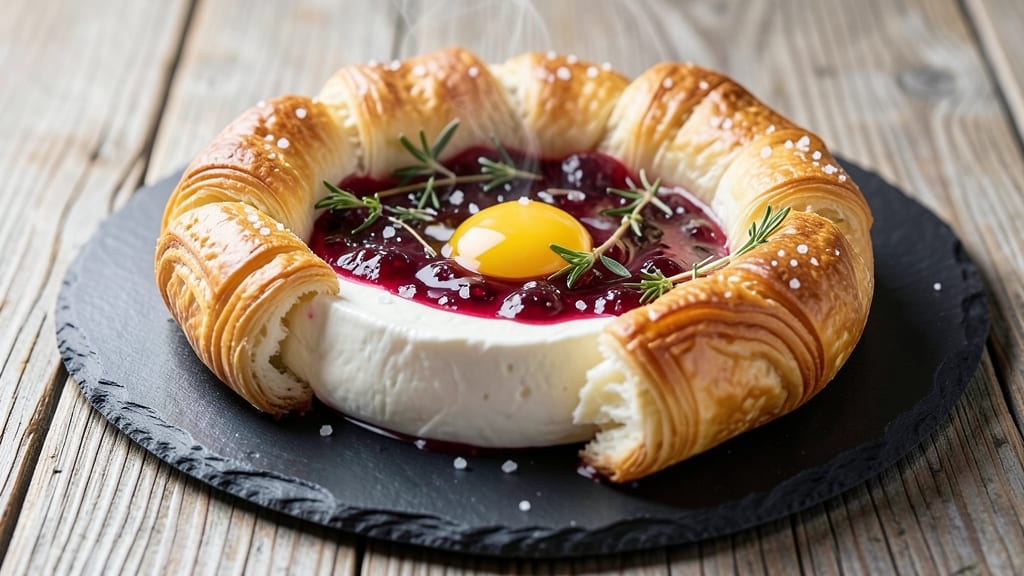 Baked Brie Cheese with Jam Recipe: Golden Crust and Jammy Rivers in 20 Minutes
