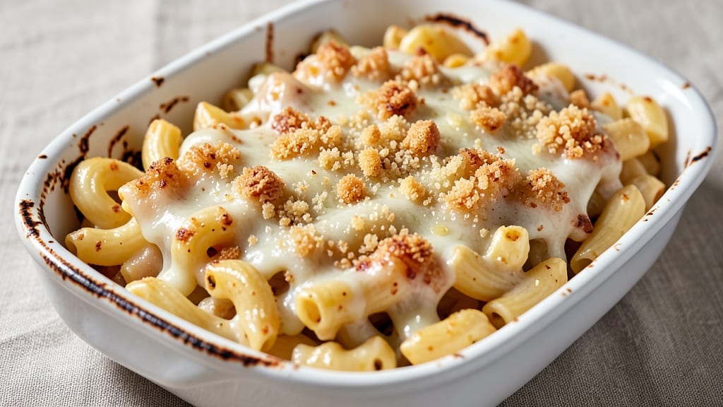 Baked Breaded Mac and Cheese Recipe: Crispy Crust, Melty Pull-Apart Magic