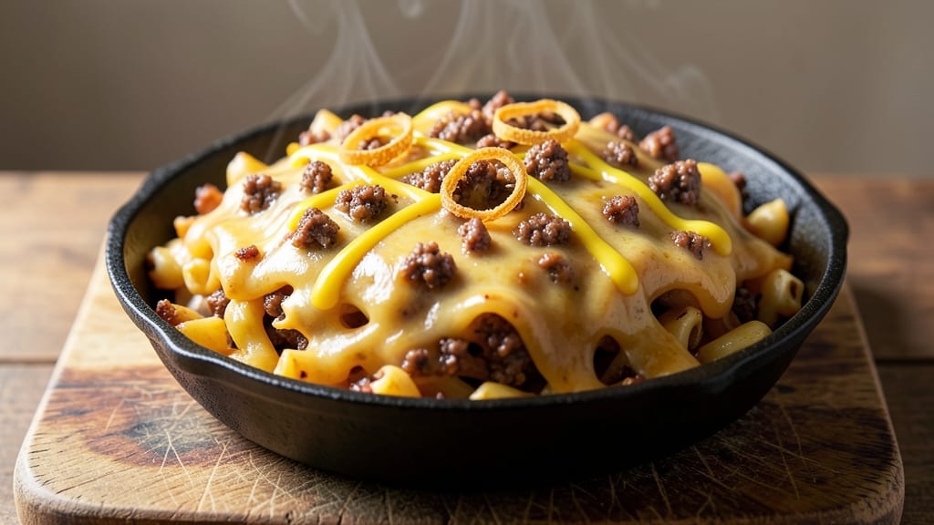 Baked Mac and Cheese With Hamburger Recipe: Hearty One-Pan Protein Boost
