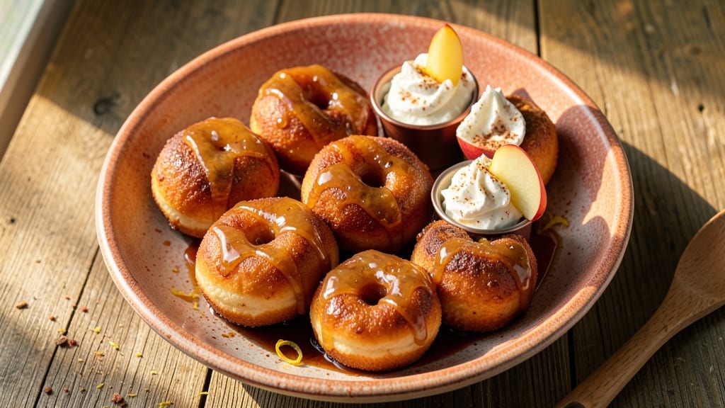 Apple Cider Cottage Cheese Donuts Recipe: Spiced Autumn Bites With Crispy Glaze