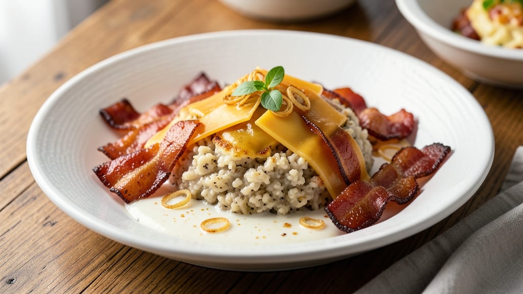 Bacon Cheese Grits Recipe: Smoky Crispy Bacon and Sharp Cheddar Bliss