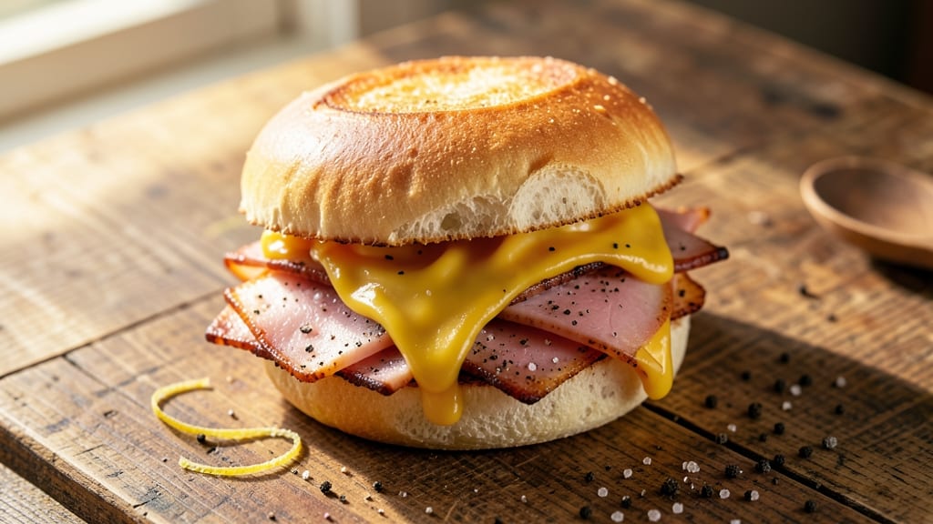 Arby's Ham and Cheese Sandwich Recipe: Toasted Bun Crunch with Melty American Cheese