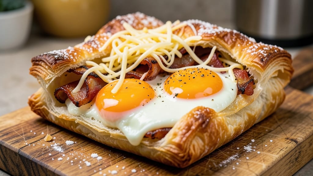 Bacon Egg and Cheese Hot Pocket Recipe: Crispy Shell, Runny Yolk Magic