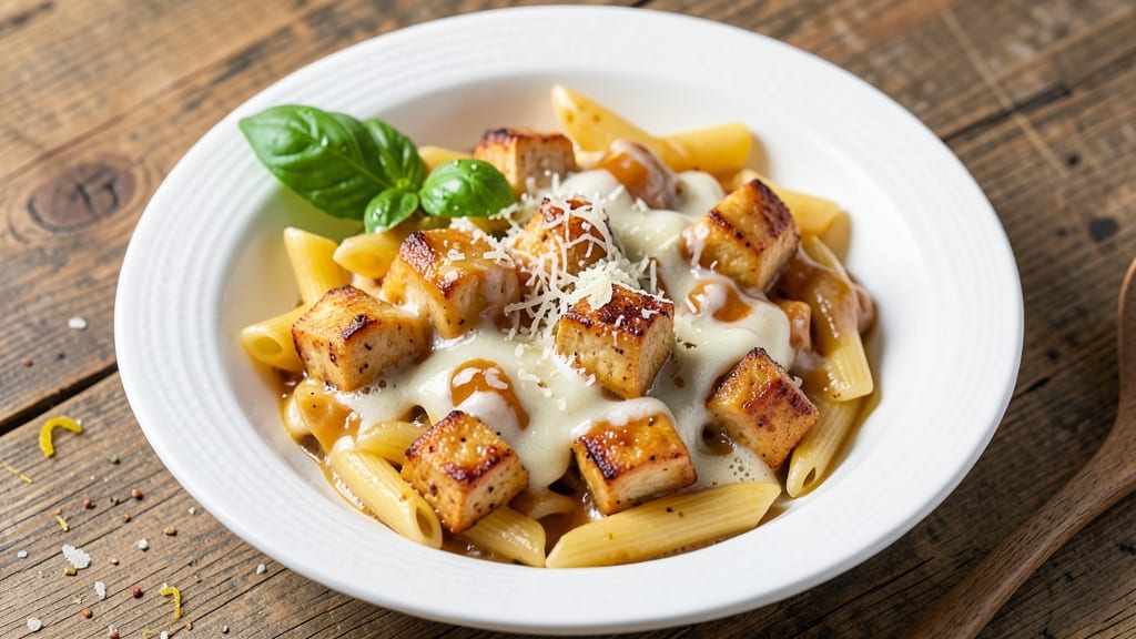 Applebee's Three Cheese Chicken Penne Copycat Recipe: Crispy Top, Pull-Apart Cheese Rivers