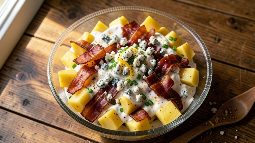 Bacon Blue Cheese Potato Salad Recipe: Smoky Crunch Meets Tangy Creaminess