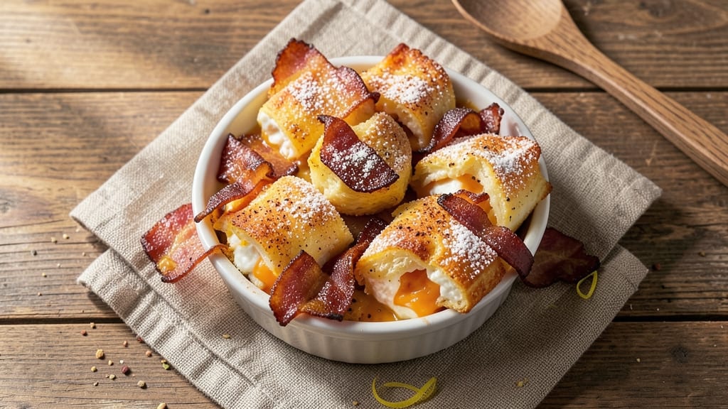 Bacon Cheese Omelette Bites Recipe: Crispy Edges, Gooey Cheese, and Smoky Bacon Bites