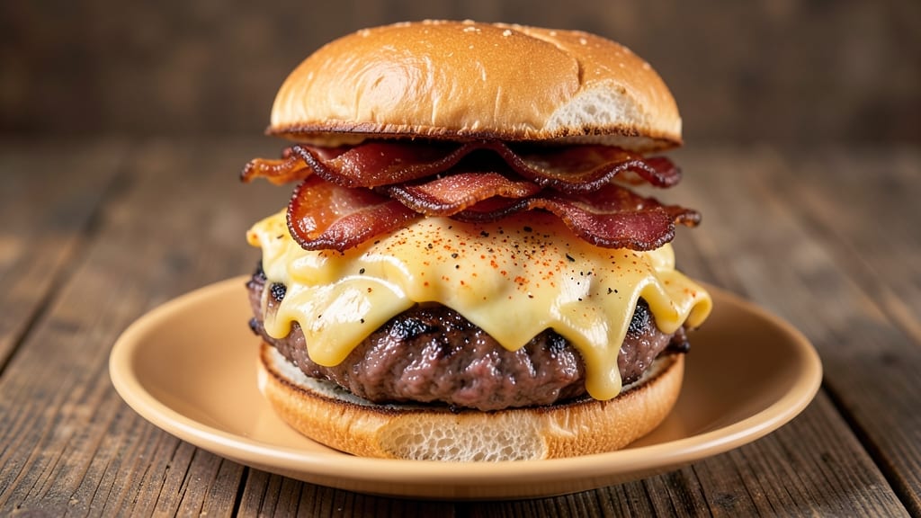 Bacon Mac and Cheese Burger Recipe: Crispy Crust Meets Melty Cheese Rivers