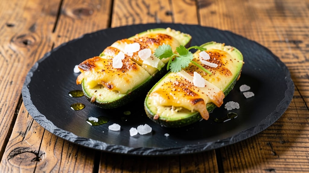 Avocado Cheese Crisp Recipe: Crunchy Top, Creamy Avocado Heart