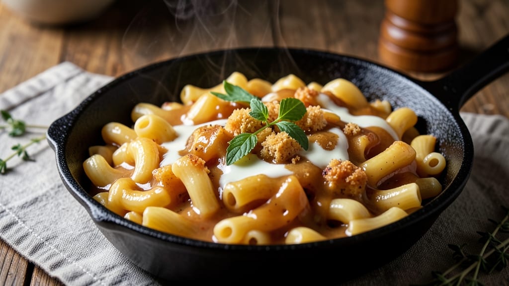 Aged Cheddar Mac and Cheese Recipe: Sharp Cheese Crust Meets Silky Pull-Apart Richness