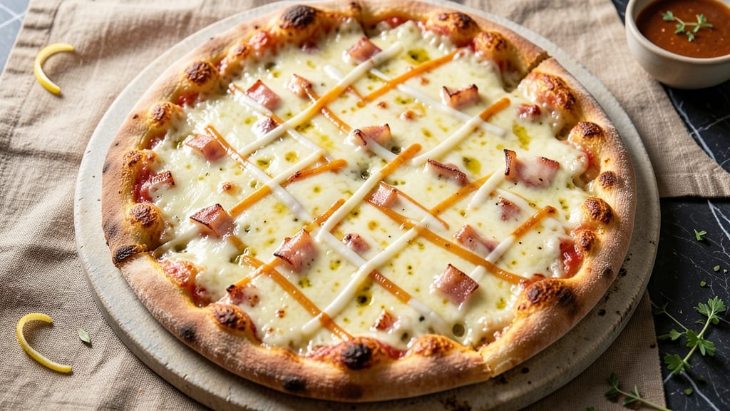 All-Cheese Pizza Recipe: Triple Layered Crunch With Warm Cheese Rivers