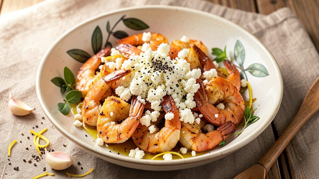 Baked Shrimp with Feta Cheese Recipe: Lemon-Garlic Crispy Top Magic