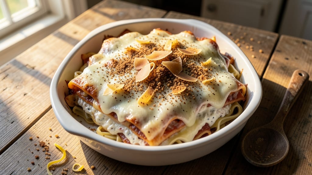 All-Cheese Lasagna Recipe: Triple-Layered Crunch With Warm Cheese Rivers