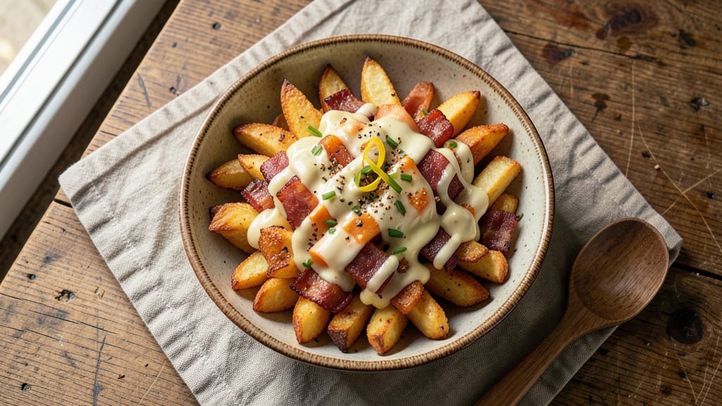 Bacon Ranch Cheese Fries Recipe: Crispy Potato Wedges Loaded With Three Cheeses