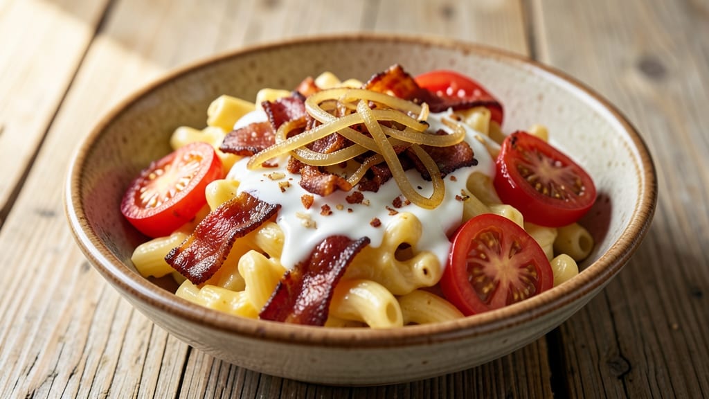 Bacon and Tomato Mac and Cheese Recipe: Smoky Crispy Top With Juicy Bites