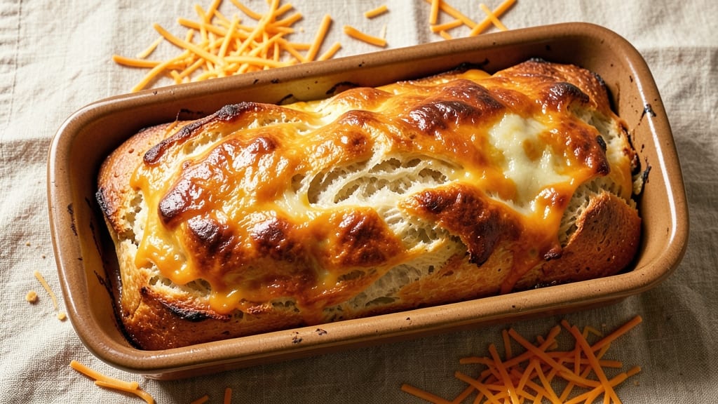 Amish Cheese Bread Recipe: Buttery Pull-Apart Crust With Warm Cheddar Streaks