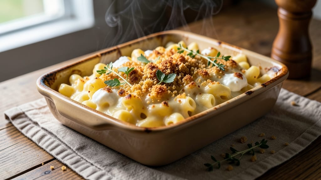 Baked Mac and Cheese Recipe with Panko Bread Crumbs: Crunchy Top, Gooey Pull-Apart Magic