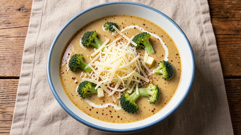 Atlanta Bread Company Broccoli Cheese Soup Recipe: Creamy Velvety Texture With Crispy Herb Topping