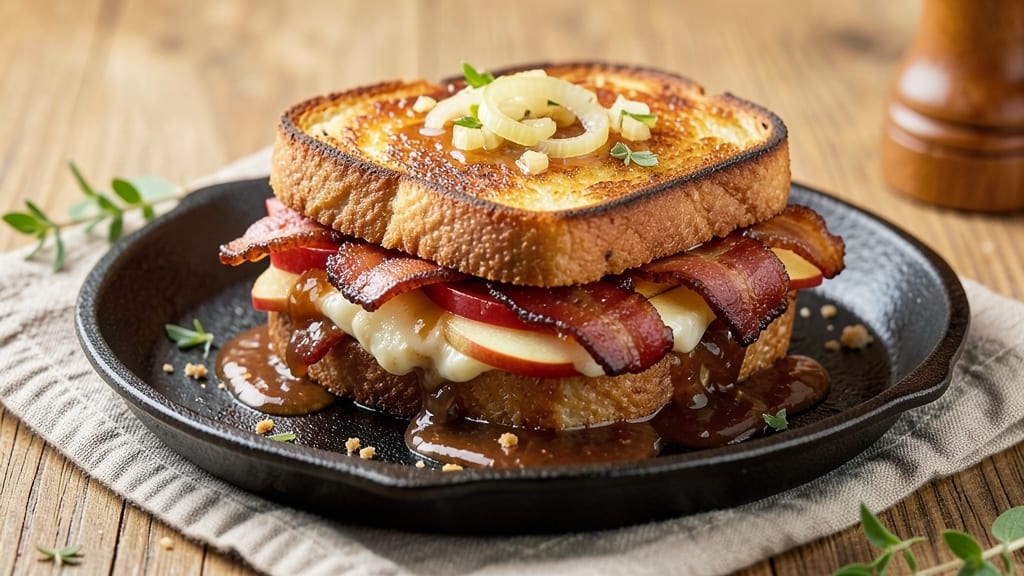 Bacon Jam Grilled Cheese Recipe: Smoky-Sweet Jam and Crispy Bacon Layers