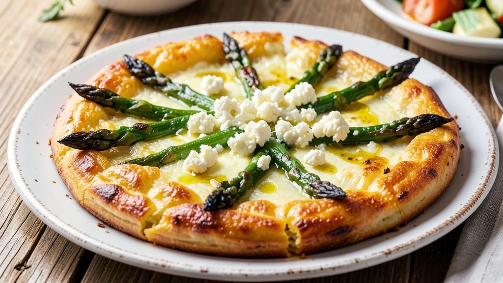 Asparagus and Goat Cheese Frittata Recipe: Crispy Edges and Tangy Creaminess