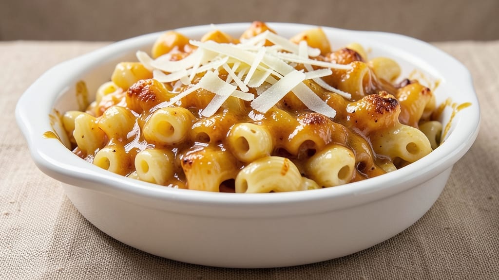 Anthony's Mac And Cheese Recipe: Baked to Blistered Crust, Cheese Rivers