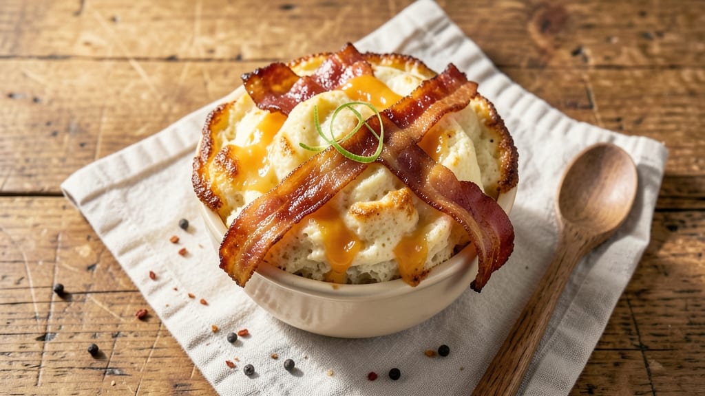 Bacon and Cheese Soufflé Recipe: Golden Rise With Smoky Crispy Top