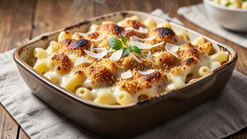 Baked Mac and Cheese Recipe for 10: Crispy Top, Gooey Pulls, Crowd-Pleasing Feast