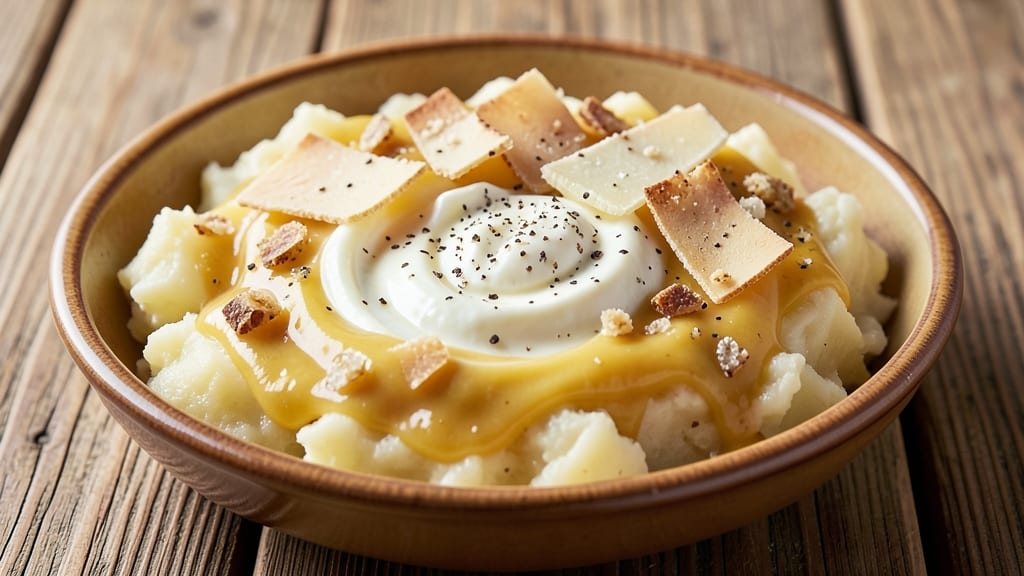 Aligot Cheese Recipe: Crispy Breadcrumb Top With Stretchy Cheese Rivers