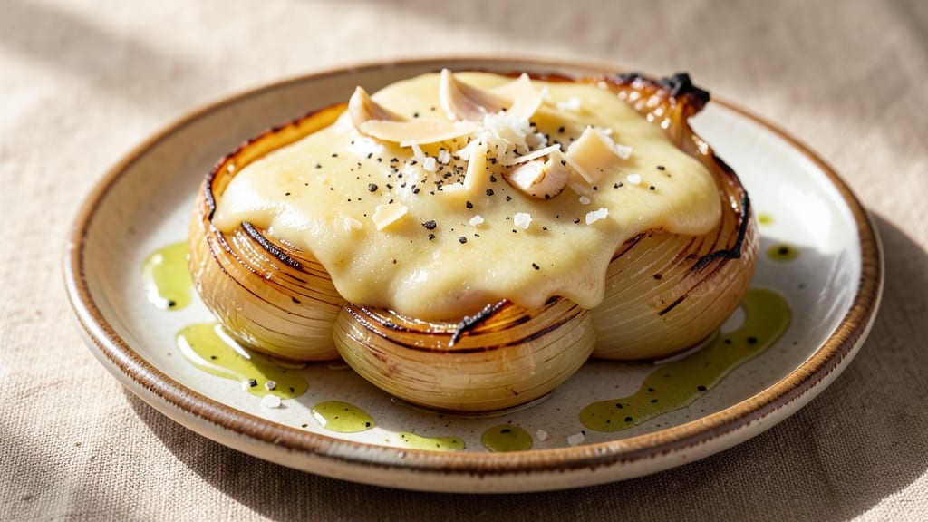 Baked Onions and Parmesan Cheese Recipe: Caramelized Sweetness With Crispy Cheese Crown