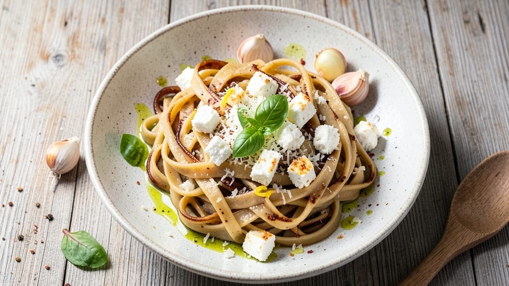 Baked Feta Cheese Pasta Recipe: Crispy Top, Gooey Pull-Apart Cheese Rivers